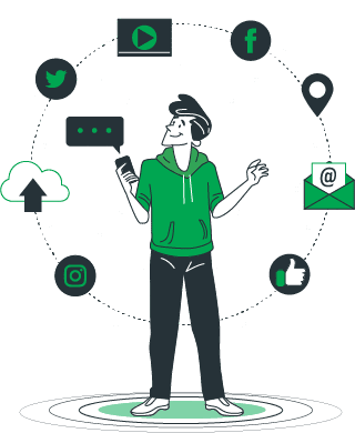 Social Media Management Icon